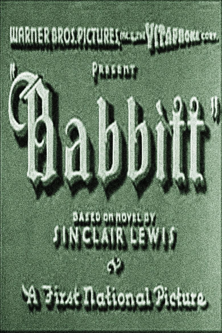Babbitt (1934 film) movie poster