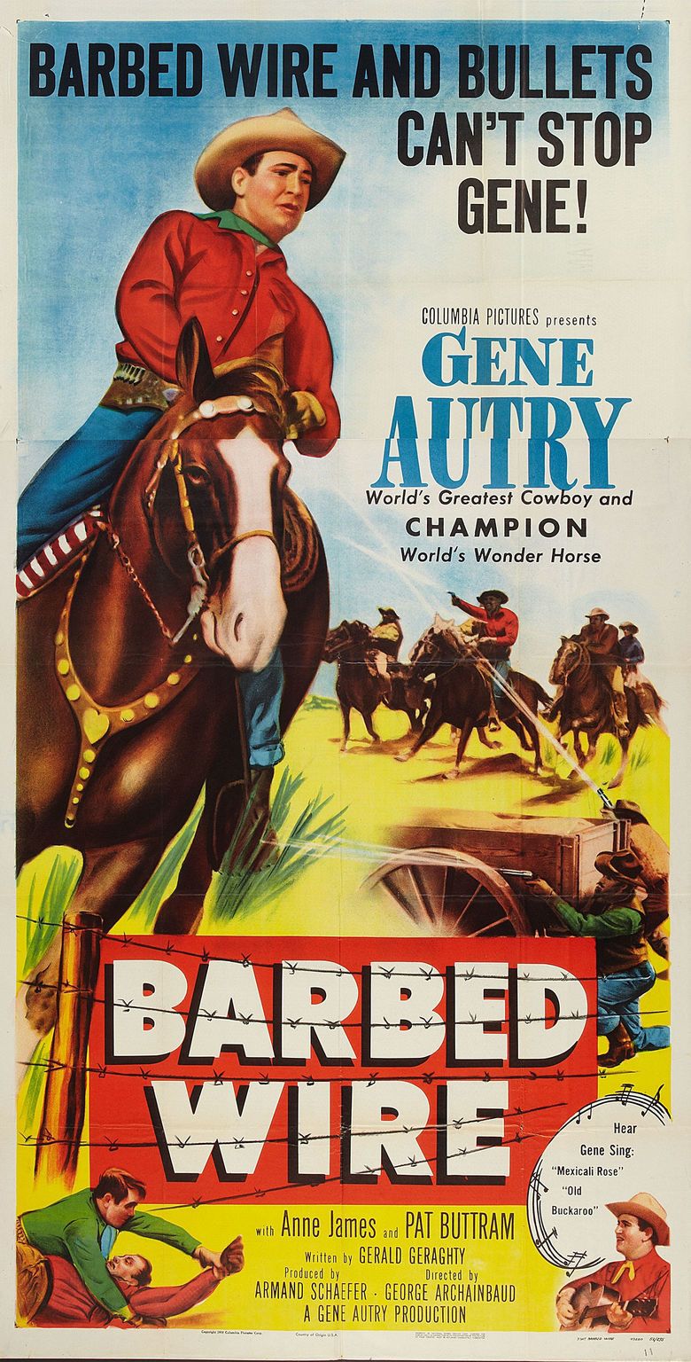 Barbed Wire (1952 film) movie poster