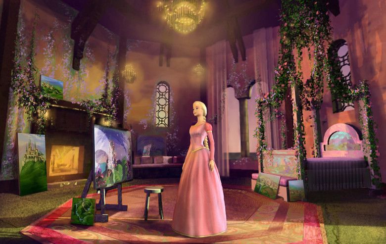 Barbie as Rapunzel movie scenes