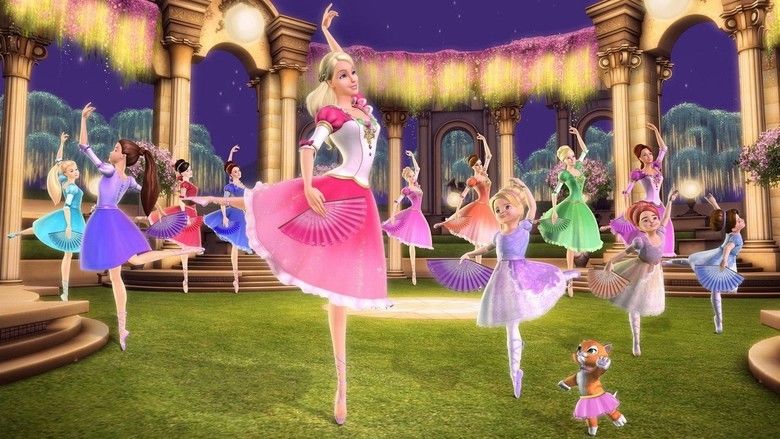 Barbie in the 12 Dancing Princesses movie scenes