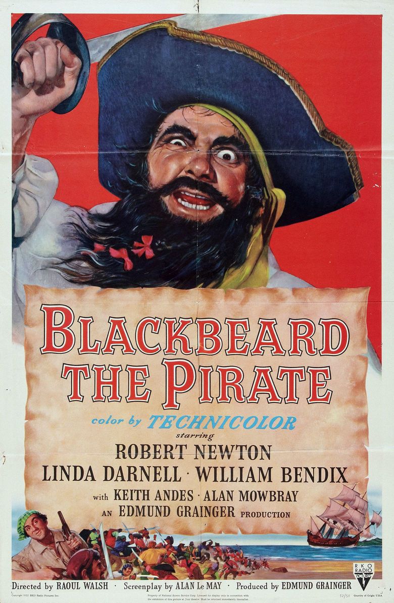 Blackbeard the Pirate movie poster