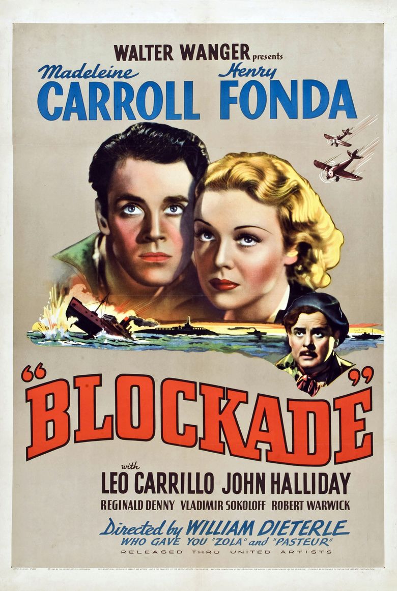 Blockade (1938 film) movie poster