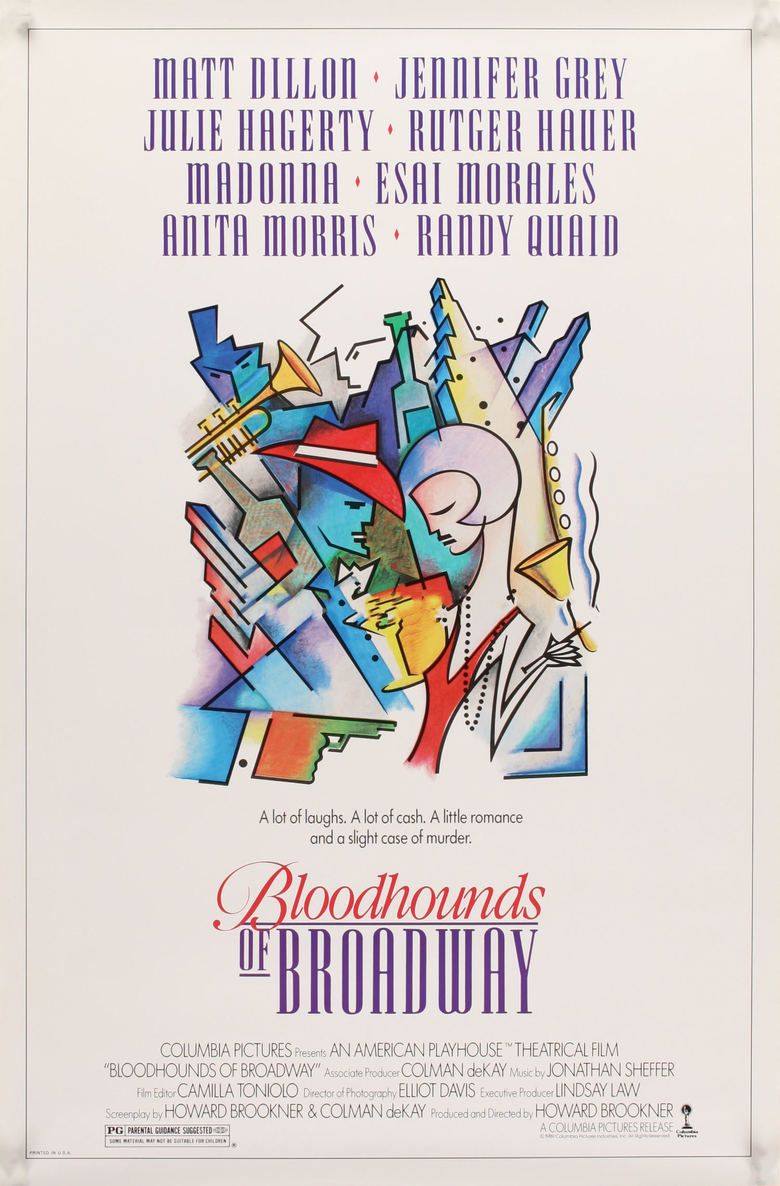 Bloodhounds of Broadway (1989 film) movie poster