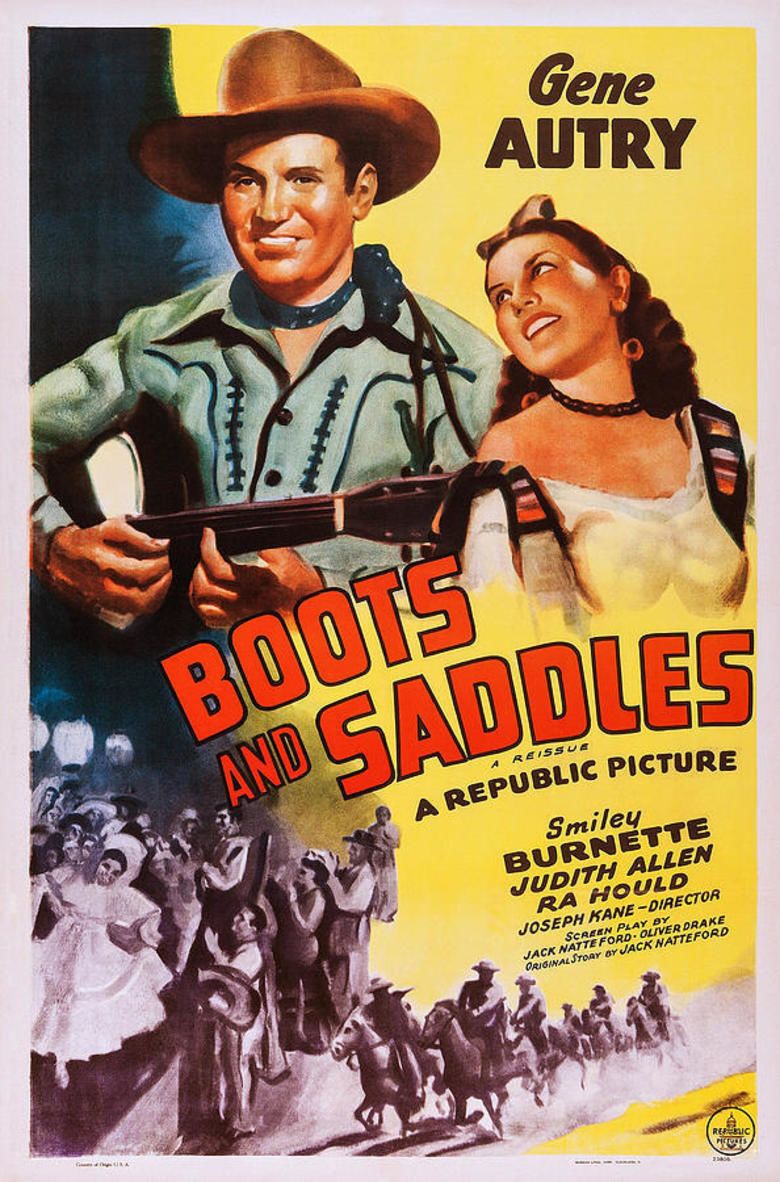 Boots and Saddles (1937 film) movie poster