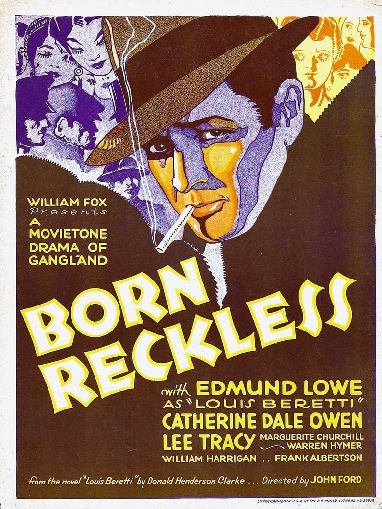 Born Reckless (1930 film) movie poster