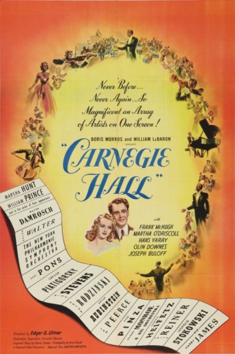 Carnegie Hall (film) movie poster