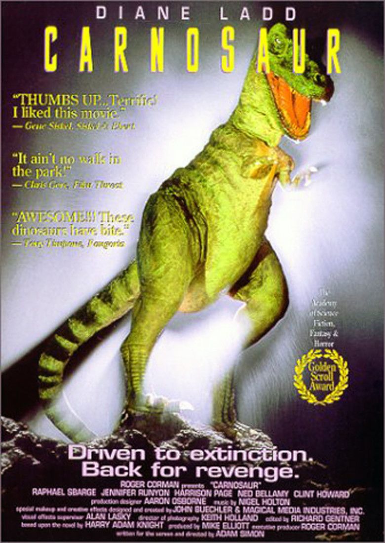 Carnosaur (film) movie poster