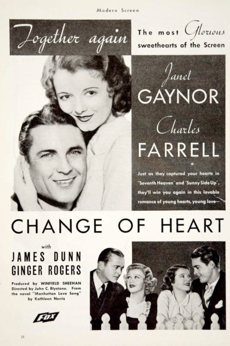 Change of Heart (film) movie poster