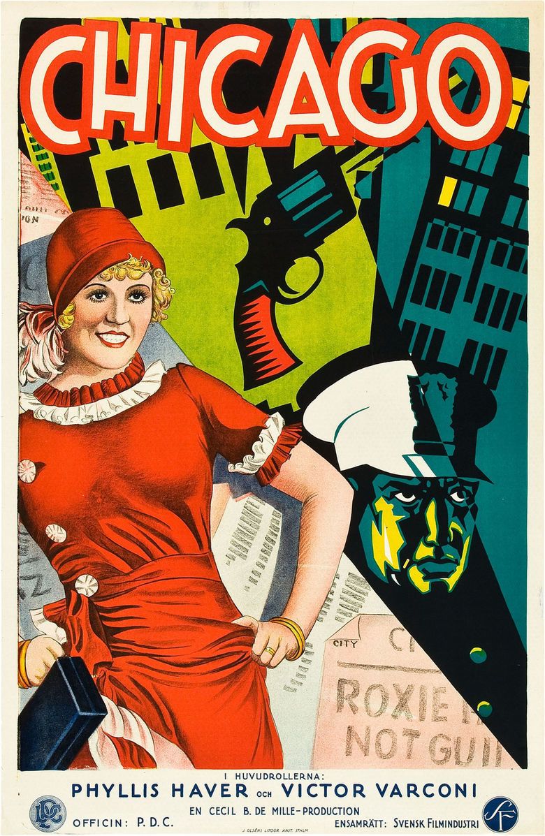 Chicago (1927 film) movie poster