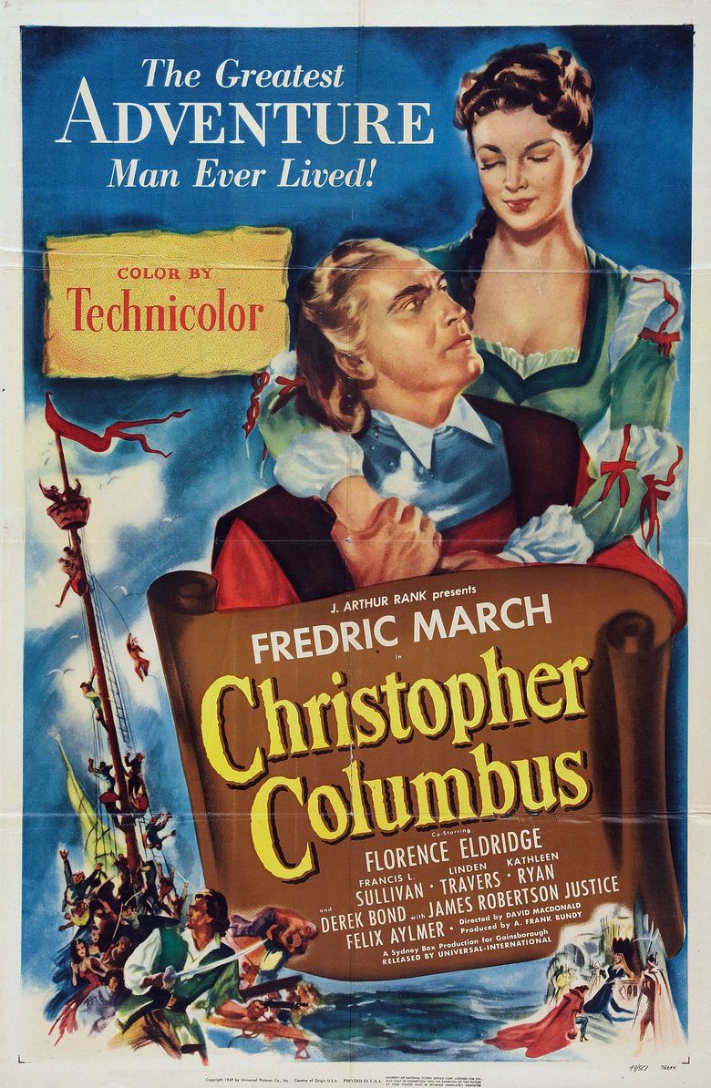 Christopher Columbus (1949 film) movie poster