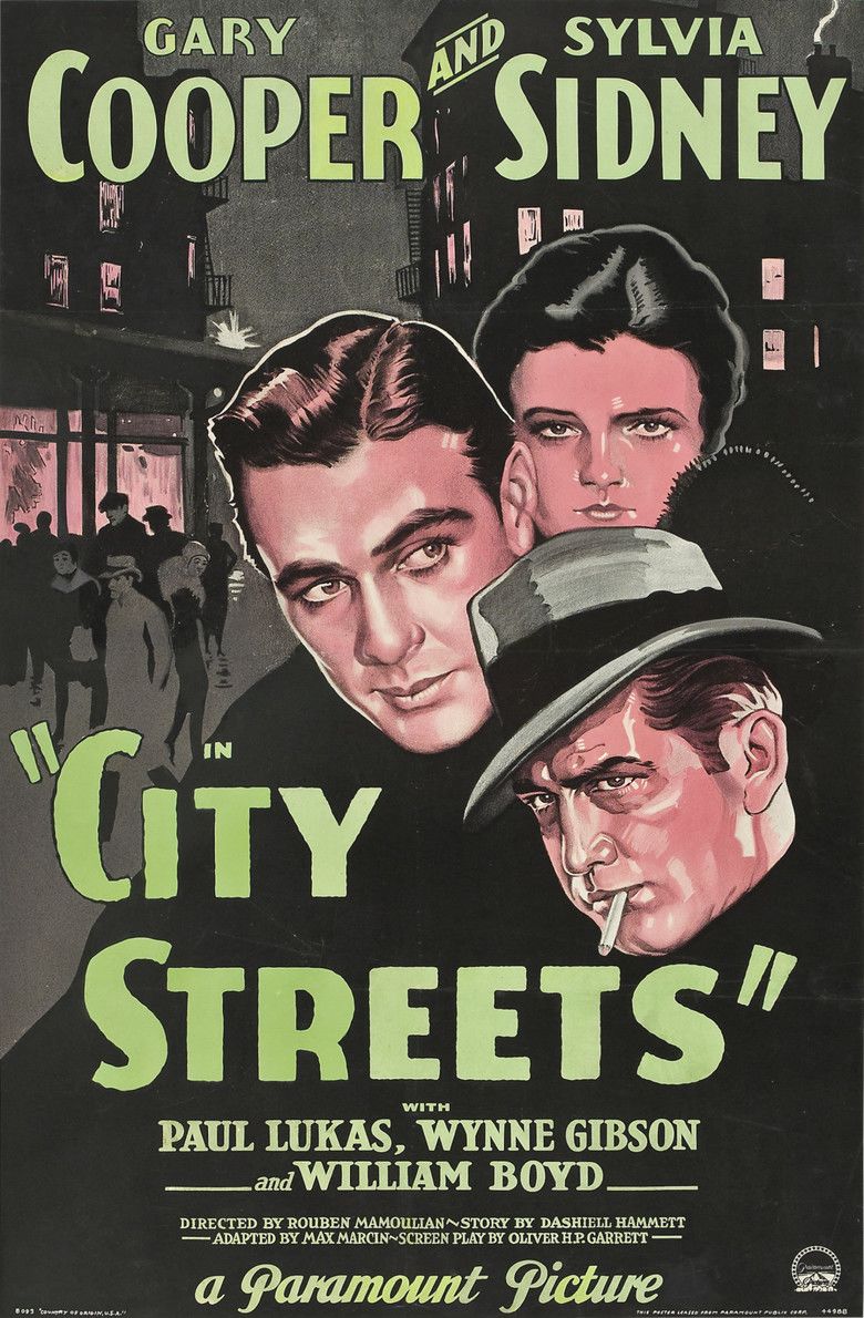 City Streets (film) movie poster