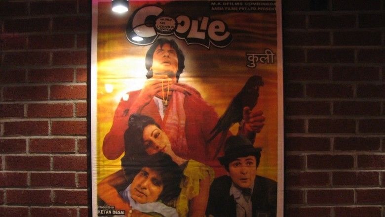 A poster of the 1983 film "Coolie"