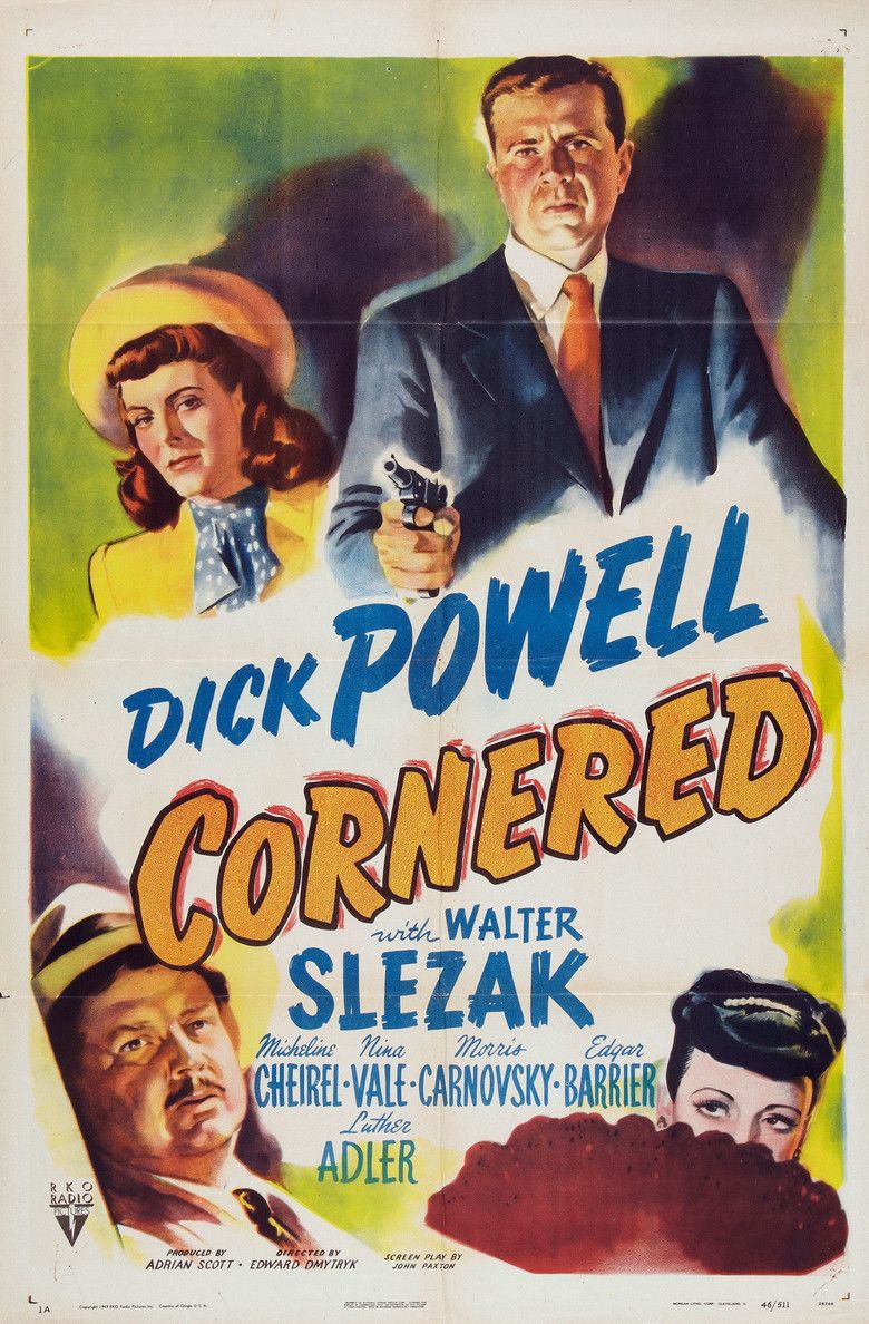 Cornered (1945 film) movie poster