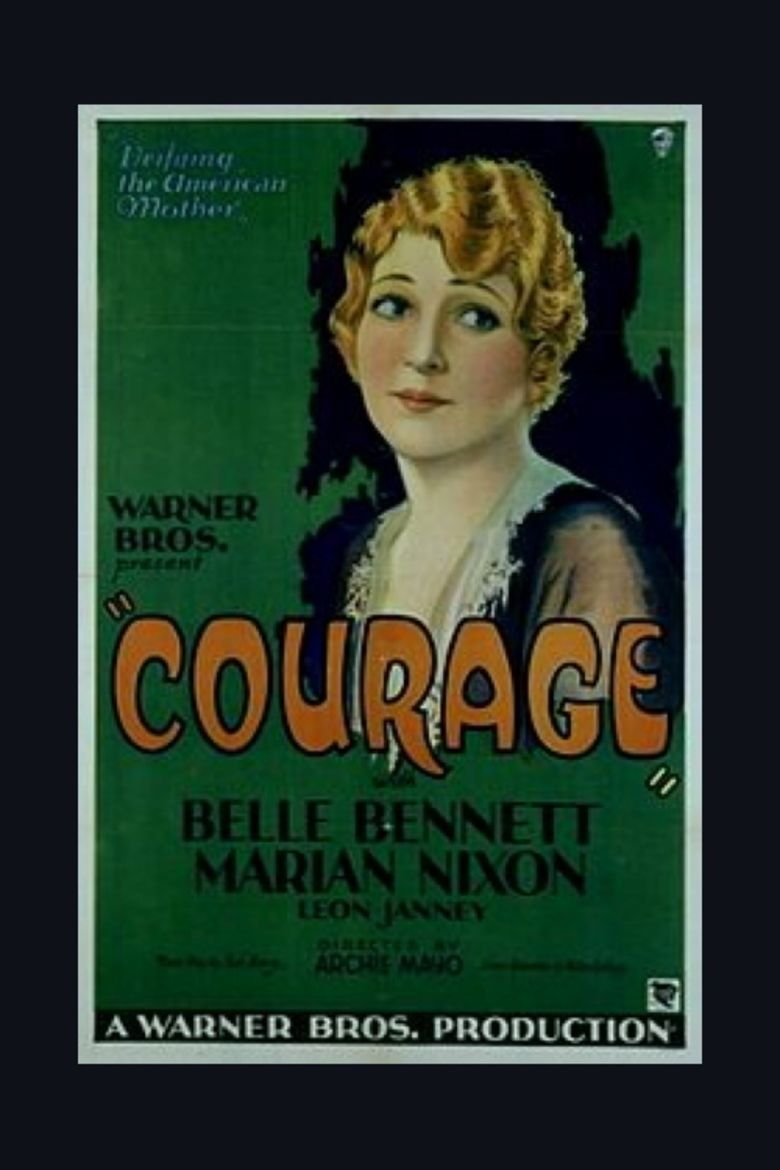 Courage (1930 film) movie poster