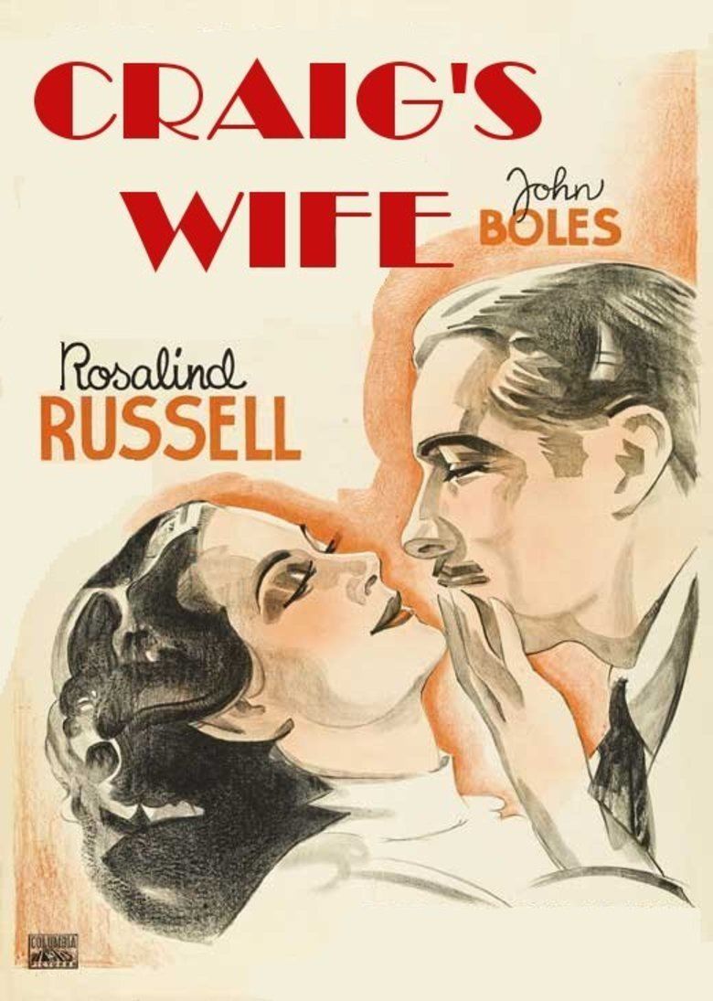 Craigs Wife (film) movie poster