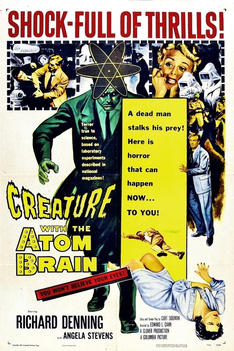 Creature with the Atom Brain (1955 film) movie poster