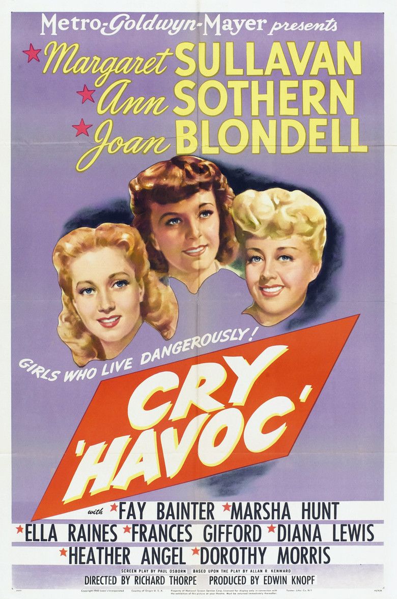 Cry Havoc movie poster