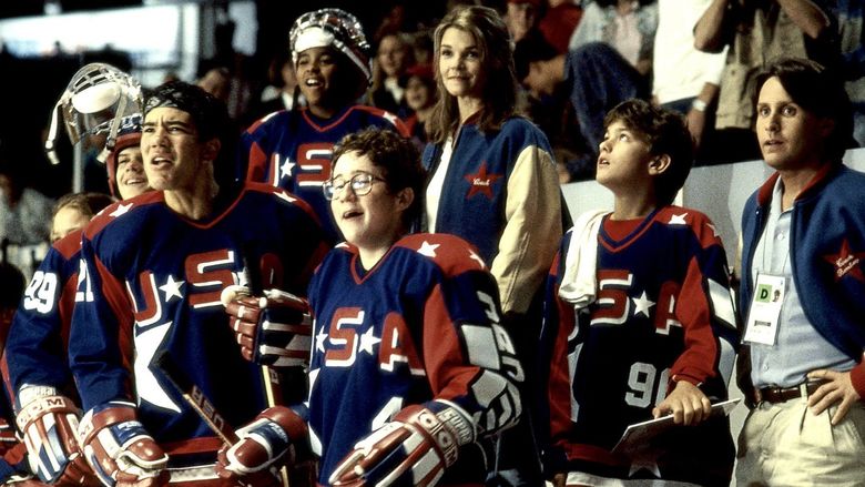 Anaheim Mighty Ducks Film 33 Greg Goldberg Schwarz Blau Weiß