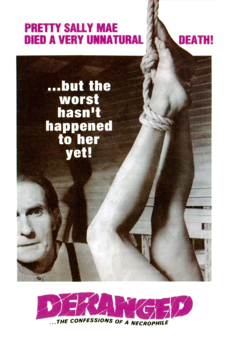 Deranged (1974 film) movie poster