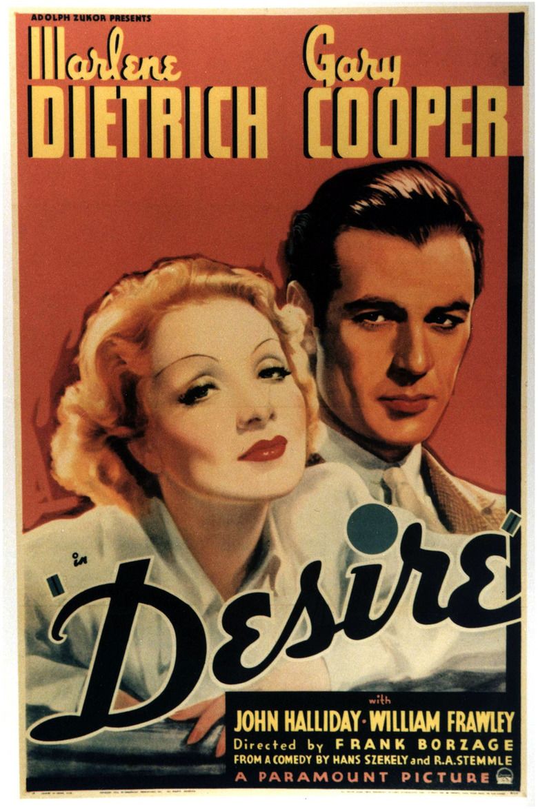 Desire (1936 film) movie poster