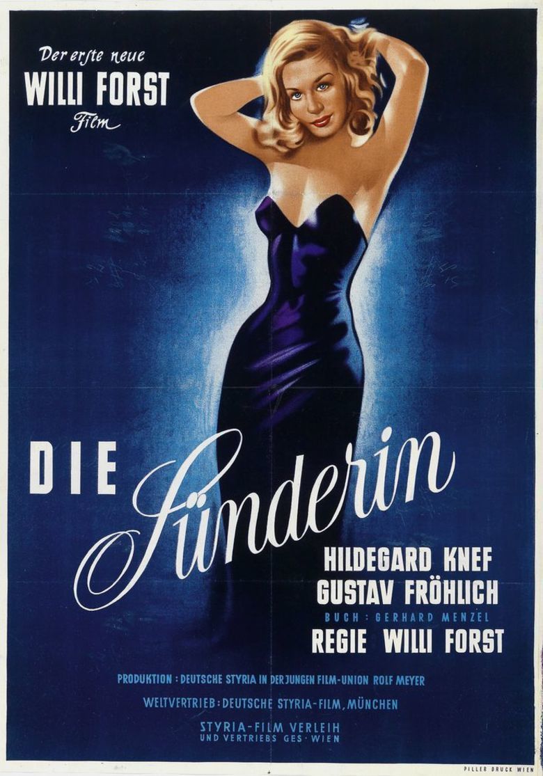Die Sunderin movie poster