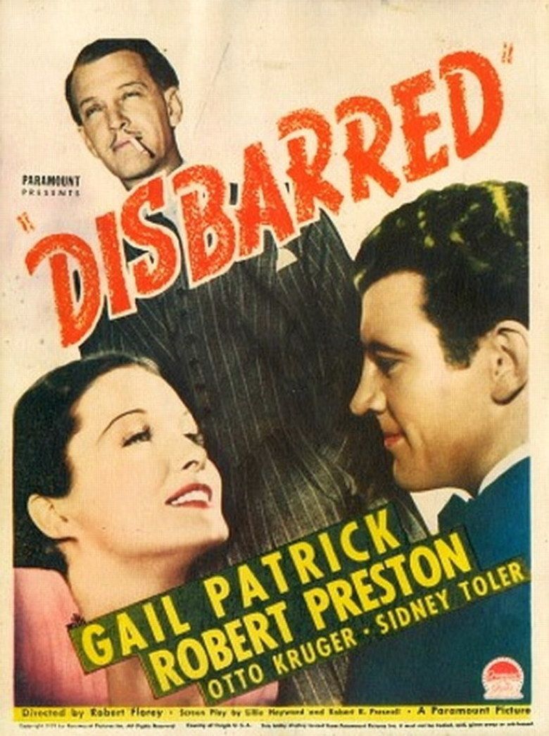 Disbarred (1939 film) movie poster