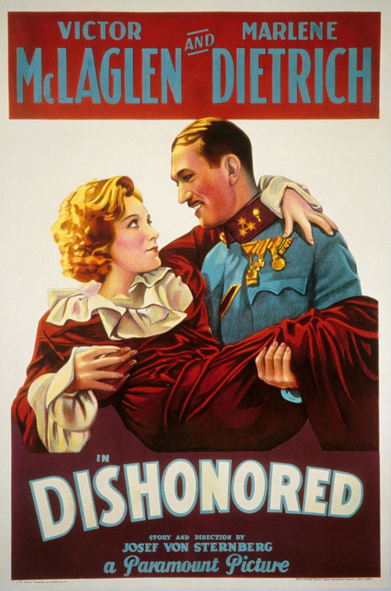 Dishonored (film) movie poster