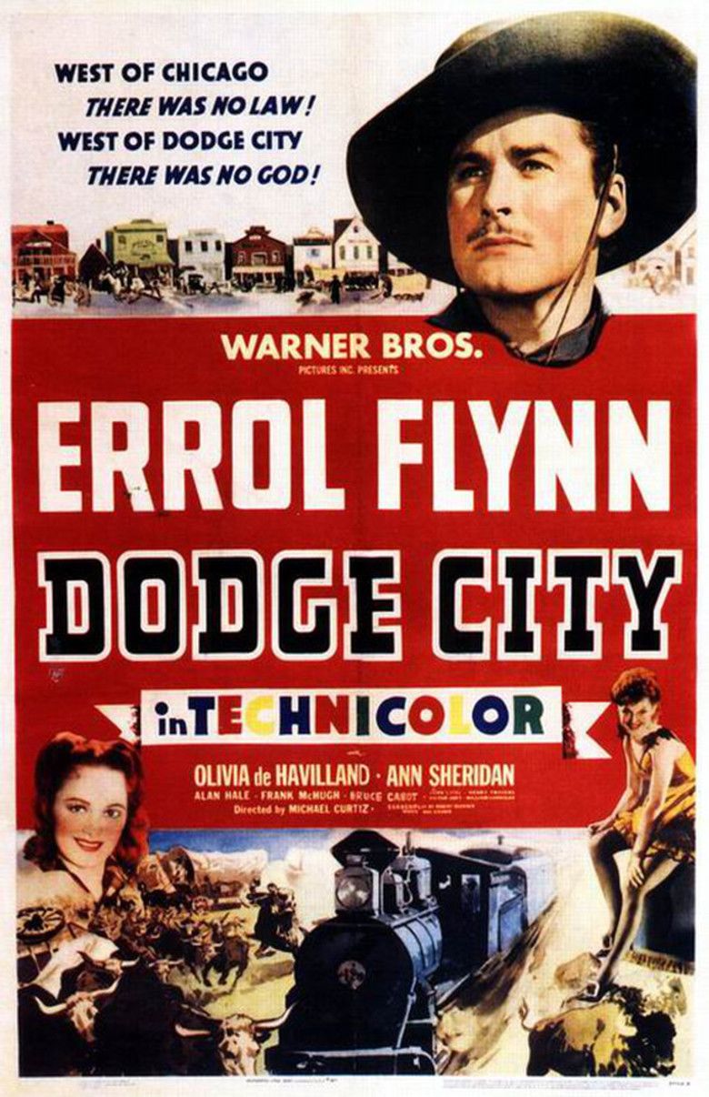 Dodge City (1939 film) movie poster