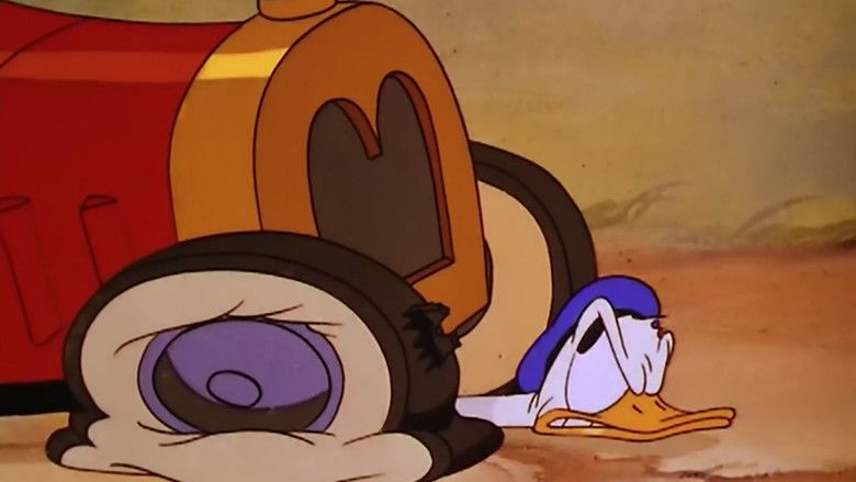 Donalds Tire Trouble movie scenes