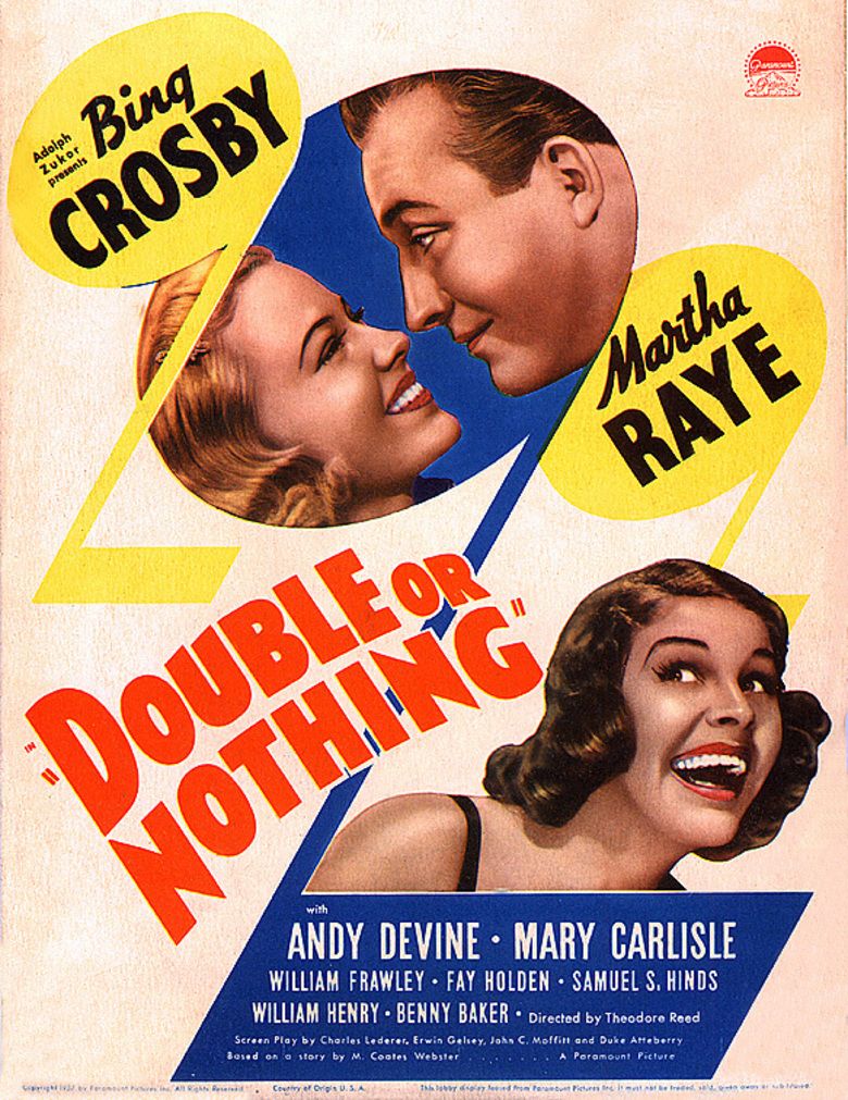 Double or Nothing (1937 film) movie poster