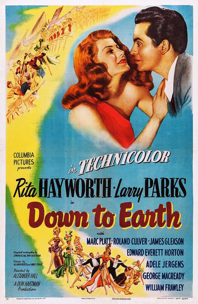 Down to Earth (1947 film) movie poster