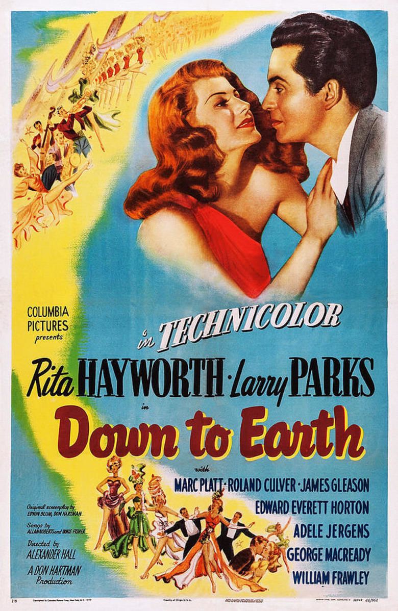 Down to Earth (1947, Director Alexander Hall) | Rita ...