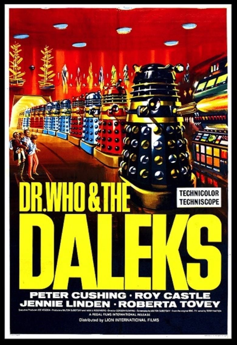 Dr Who and the Daleks movie poster