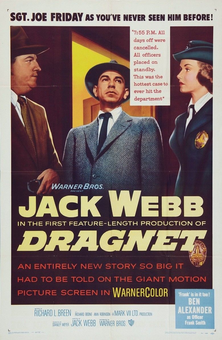 Dragnet (1954 film) movie poster