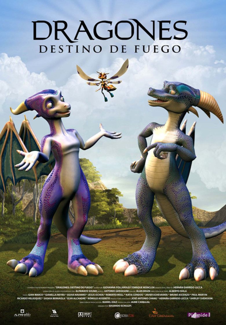 Dragones: destino de fuego movie poster