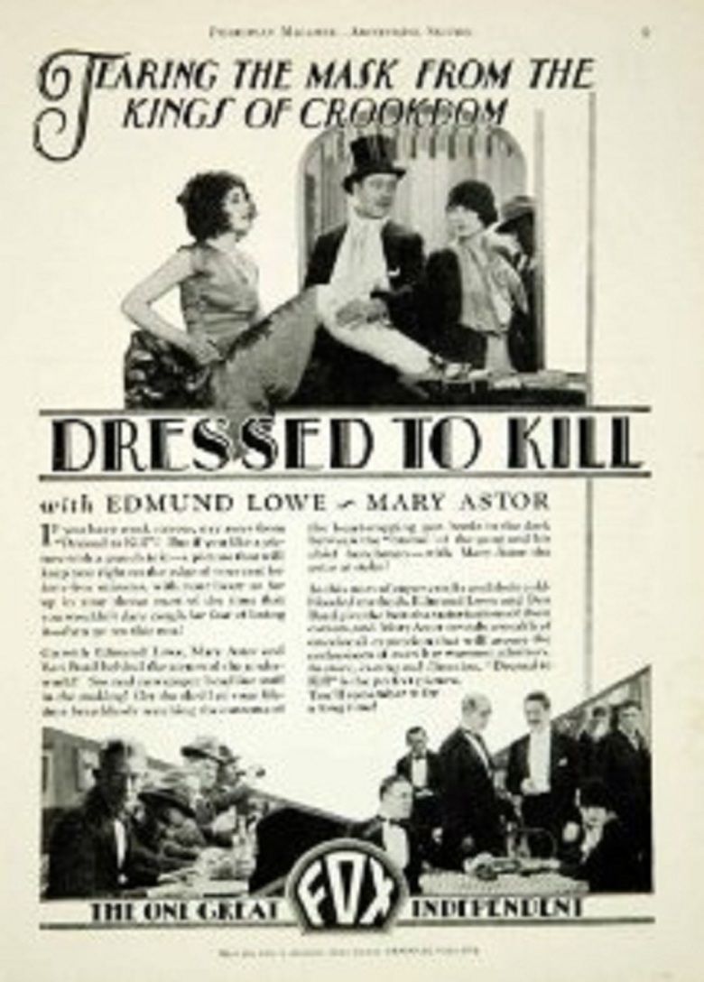 Dressed to Kill (1928 film) movie poster