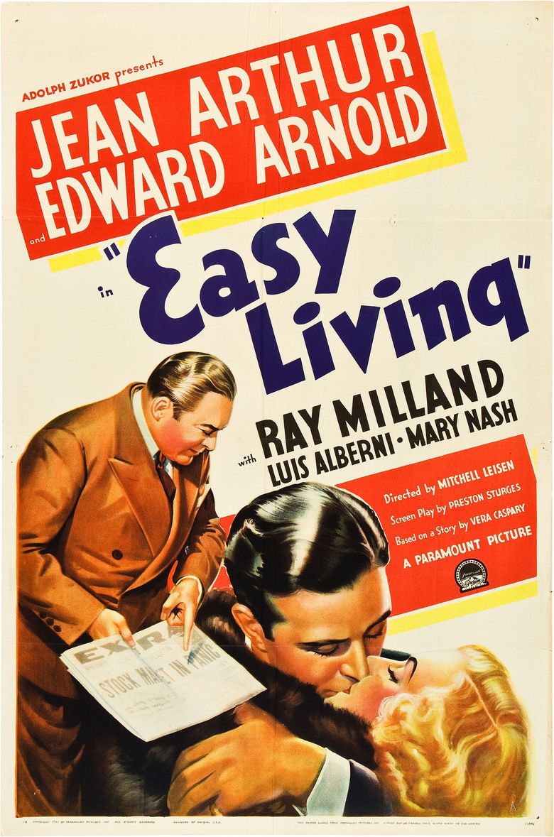 Easy Living (1937 film) movie poster