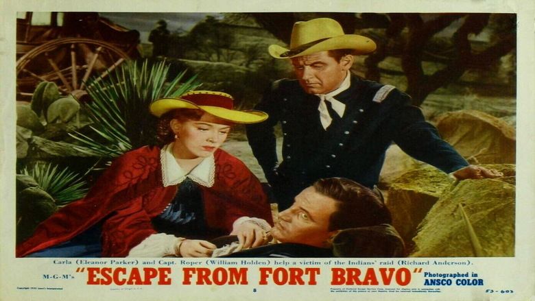 Escape from Fort Bravo movie scenes