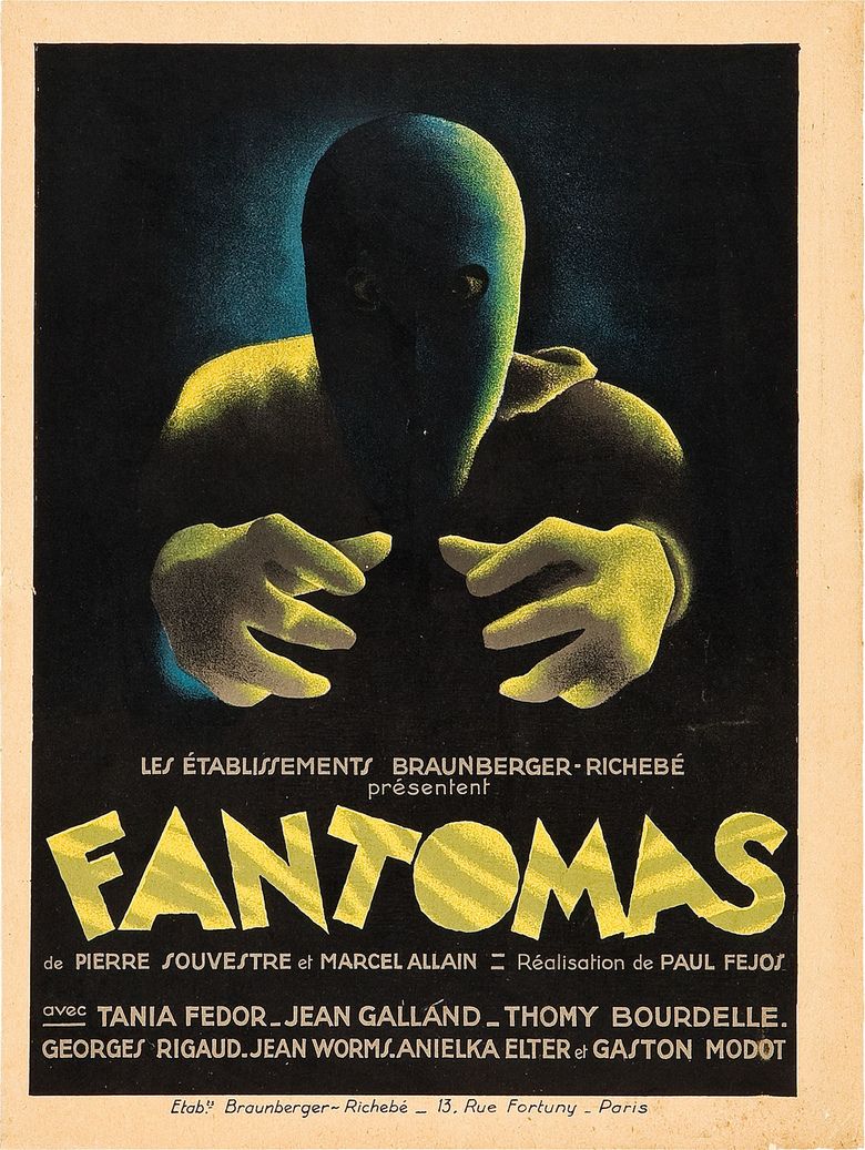 Fantomas (1932 film) movie poster