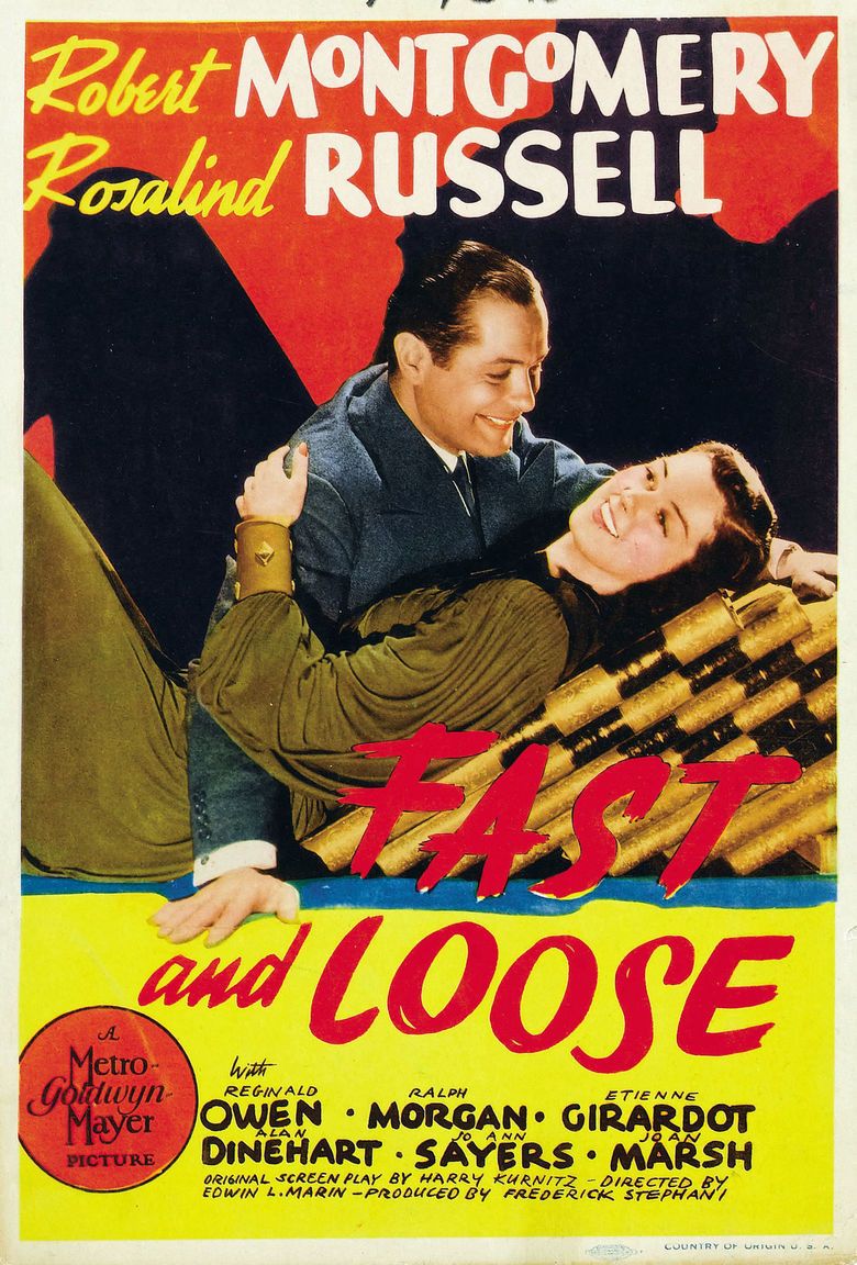 Fast and Loose (1939 film) movie poster
