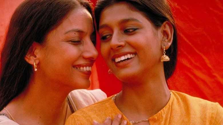 Fire (1996 film) Nandita Das as Sita and Shabana Azmi as Radha laughing at each other | movie scene