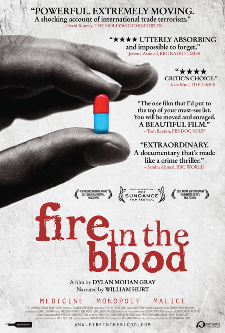 Fire in the Blood (2013 film) movie poster