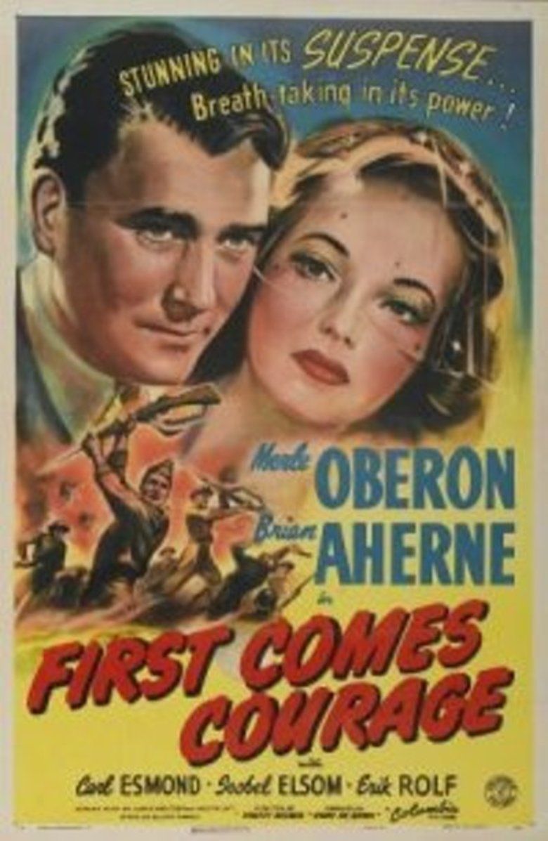 First Comes Courage movie poster