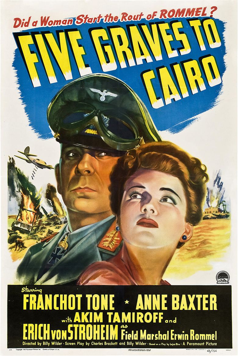 Five Graves to Cairo movie poster