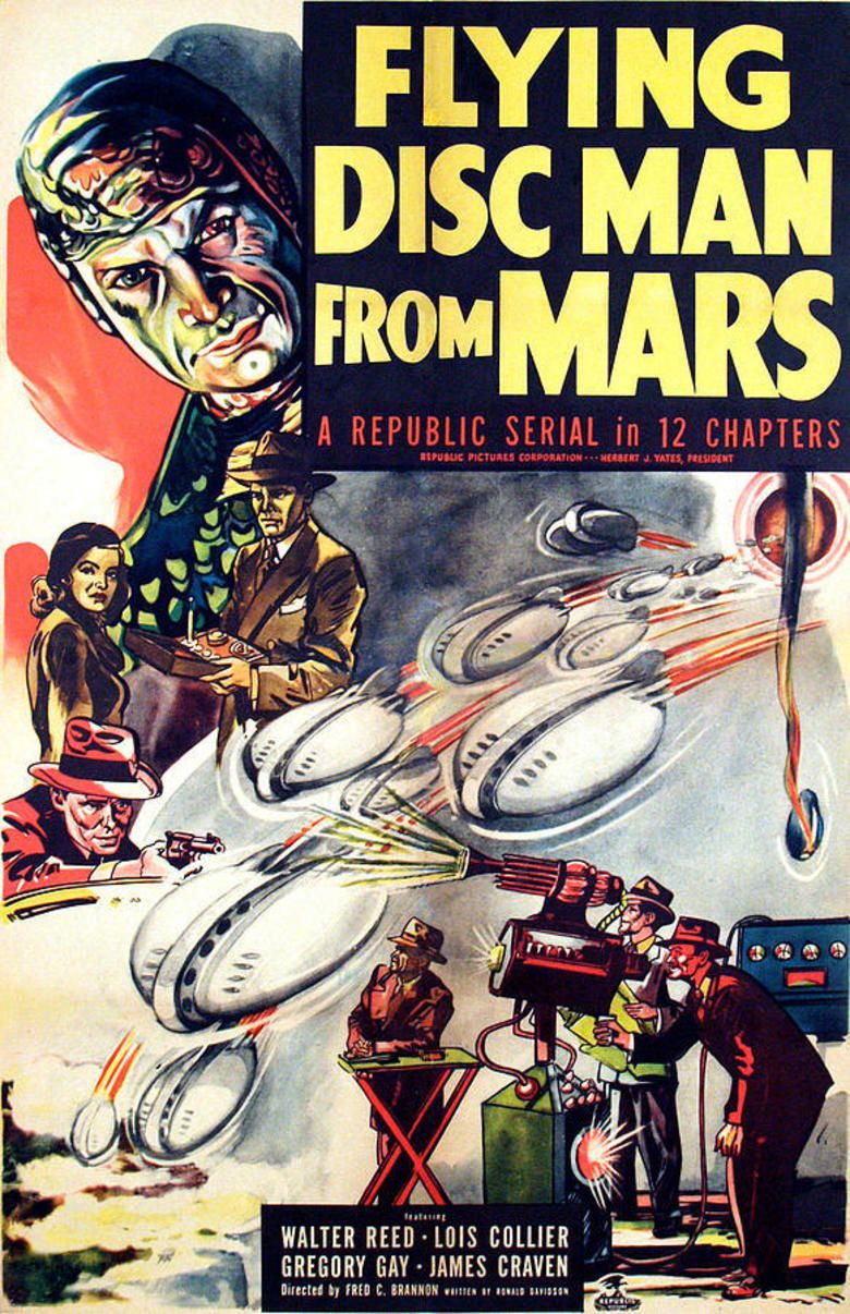 Flying Disc Man from Mars movie poster