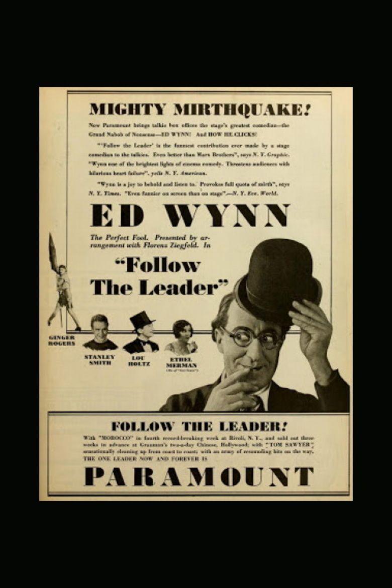 Follow the Leader (1930 film) movie poster