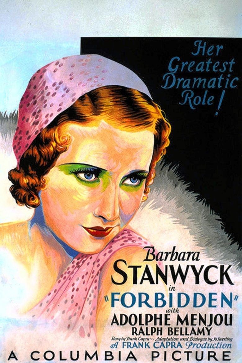 Forbidden (1932 film) movie poster