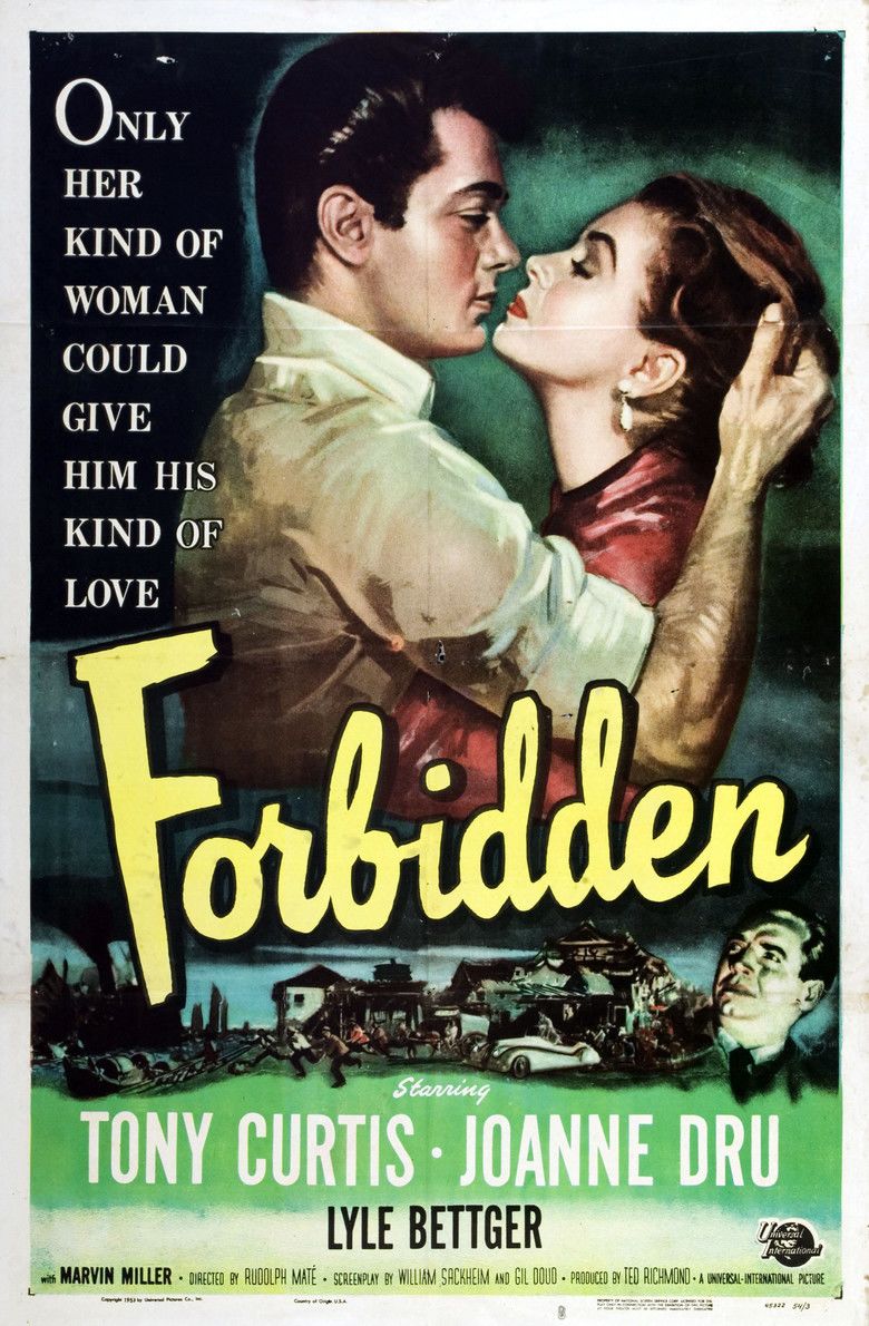 Forbidden (1953 film) movie poster