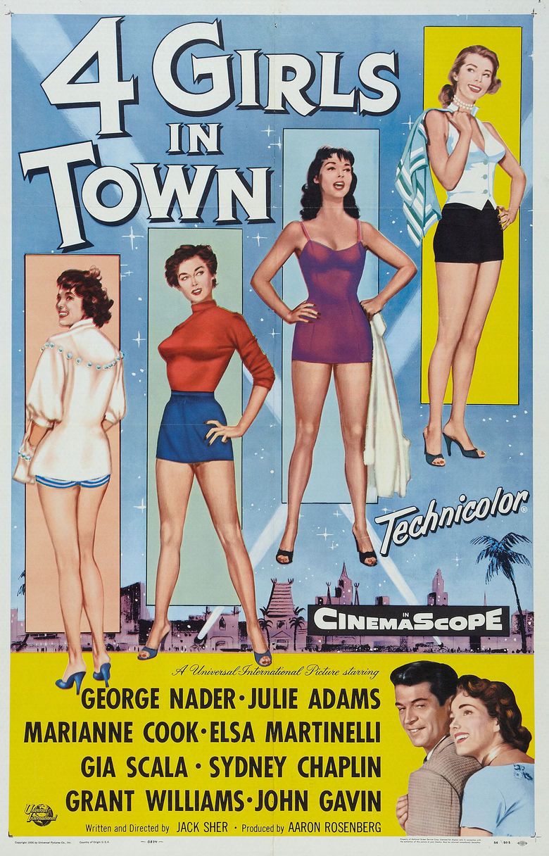 Four Girls in Town movie poster