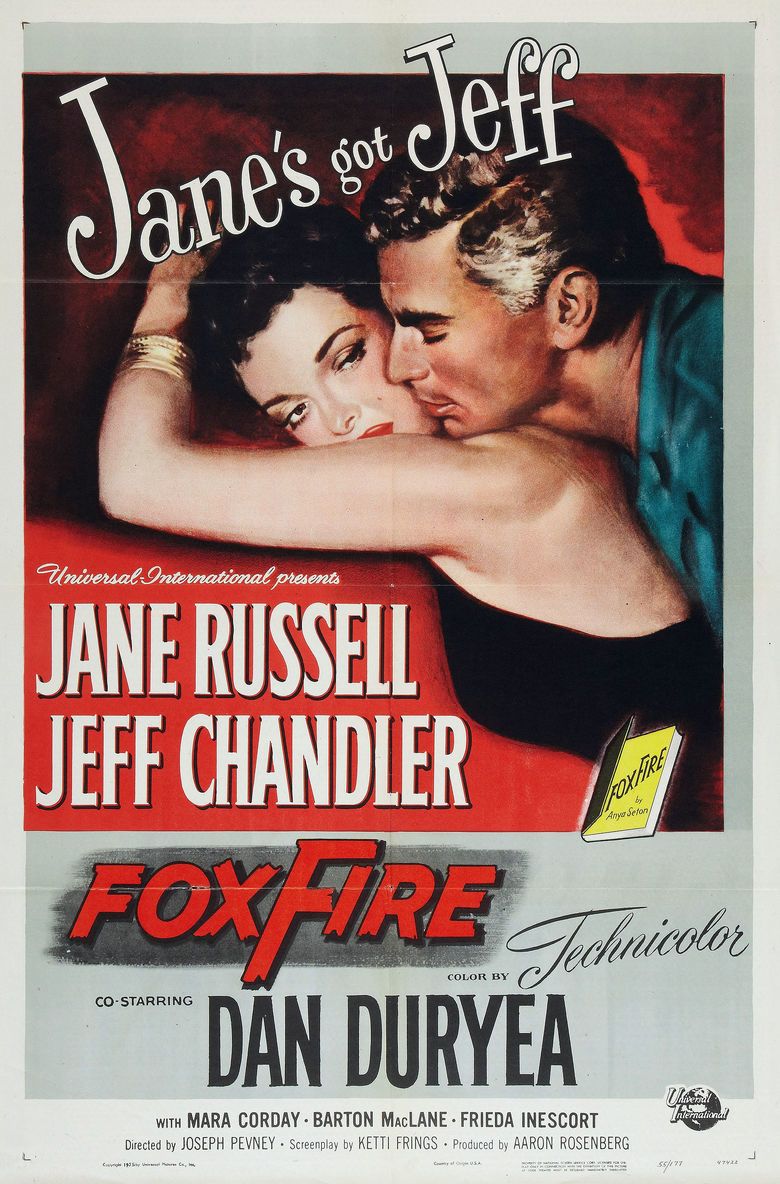 Foxfire (1955 film) movie poster